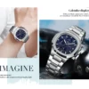 CRRJU Brand Man Watches Luxury Sporty Chronograph Wristwatches for Men Quartz Stainless Steel Band Clock Luminous Hands - Image 6