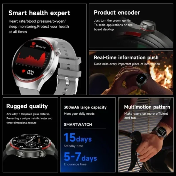 Xiaomi Watch 4 PRO Smart Watch For GT4 Pro AMOLED HD Screen Bluetooth Call GPS NFC Heart rate Sports SmartWatch Man 2024 New - Image 2