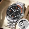 Automatic Movement Mens Quartz Watches Hollow Calendar Waterproof Luminous Watch Fashion Business Watchs Men's Gift Reloj Hombre - Image 2