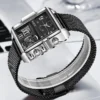 LIGE Fashion Black Steel Watch Men Digital Dual Display Watch Sports Chronograph Waterproof Quartz Wristwatch Men Military Watch - Image 2