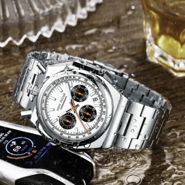 MINI FOCUS 0601 Classic Retro Men's Quartz Watches Calendar Luminous Clock Waterproof Chronograph Elegant Business Men Watches - Image 5