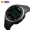 SKMEI 1219 Mens Ladies Digital Clock Relogio Masculino Outdoor Sport Watches Men Women Waterproof LED Sport Military Watches - Image 5