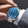QINGXIYA Fashion Blue Quartz Watch Men Stainless Steel Waterproof Luminous Date Mens Watches Top Brand Luxury Relogio Masculino - Image 6