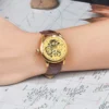 WOKAI high quality Men's Luxury belt Fashion quartz watch Men's Rome Business Student Sport Dragon of Gold waterproof clock - Image 4