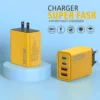 4 Ports USB C PD Charger Quick Charge 3.0 Type C USB Phone Chargers Fast Charging Adapter For iPhone 15 14 Samsung Xiaomi Huawei - Image 3