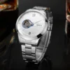 SKROX Original Top Brand Luxury Stainless Steel Skeleton Automatic Movement Male Watch for Men Mechanical Elegant Wrist Watches - Image 3