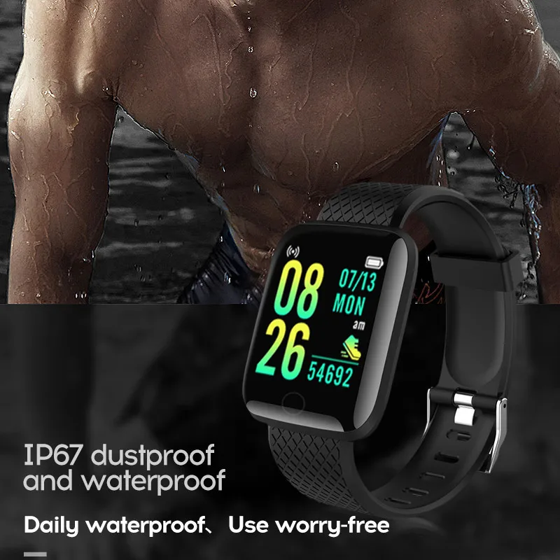New 116plus Smart Watch Men Women Full Touch Screen Sport Fitness Watch Man IP67 Waterproof Bluetooth For Android IOS Smartwatch - Image 6