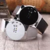 New Fashion Sport White Watches Men Ceative Dial Moveable Digital Watch Leather Band Quartz Wristwatches Men Relogio Masculino - Image 2