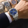 POEDAGAR Selling Watch For Men Luxury Stainless Steel Luminous Quartz Wristwatch Fashion Business Dive Man Clock Dropshipping - Image 4