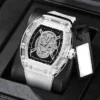 2024 New Quartz Men’s Wristwatch Fashion Trend Non-mechanical Waterproof Male Watch Luminous Transparent Ghost Head Watches - Image 2