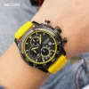 Fashion Megir Brand Watch For Men Silicone Sports Chronograph Quartz Wristwatches With Auto Date Luminous Hands 3atm Waterproof - Image 3