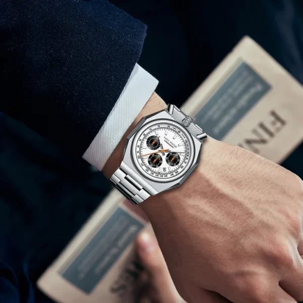 MINI FOCUS 0601 Classic Retro Men's Quartz Watches Calendar Luminous Clock Waterproof Chronograph Elegant Business Men Watches - Image 3