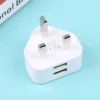 1 Pcs Universal UK Plug 3 Pin Wall Charger Adapter With 1/2 USB Ports Charging For Iphone 11 For Samsung/Huawei Charging Charger - Image 4