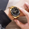 SKMEI 1649 Chrono Alarm Male Clock reloj hombre Dual Movement Sport Mens Watches Rotatable Ring Quartz Digital Men Wristwatches - Image 5