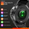 2024 New 1.53-inch outdoor Men Smart Watch 3ATM Waterproof 500Mah B attery LED Strong Flashlight Bluetooth Call Smartwatch + Box - Image 6