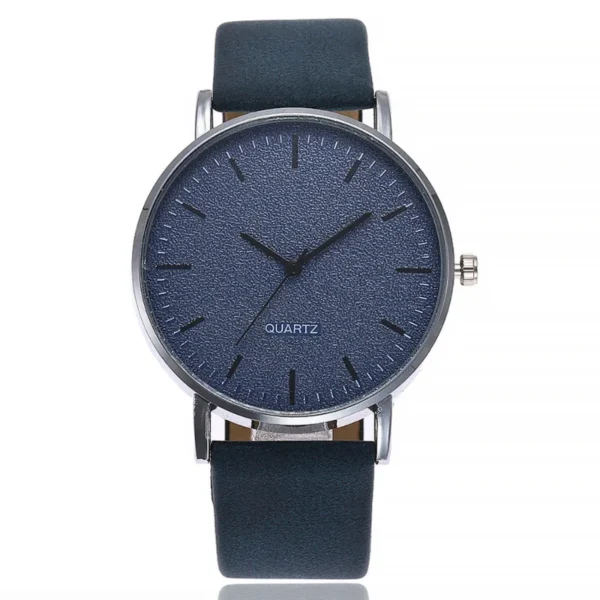 Relogio Masculino Fashion Unisex Watch Men Blue Watches Casual Leather Band Quartz Wristwatches Men Cheap Price Dropshipping