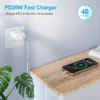 For IPhone 15 Charger Fast Charging USB C Charger Block With 2 Pack 6FT Cable For I Phone 15/15 Plus/15 Pro/15 Pro Max/i Pad - Image 3