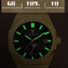 SKROX Design Original Octagonal Date Automatic Watches Top Luxury Man Gold Watch Waterproof Steel Mechanical Elegant Male Wrist - Image 3