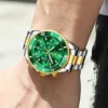 OLEVS Top Brand Men's Watches Pilot Style Trend Fashion Original Wristwatch for Man Waterproof Luminous Moon Phase Chronograph - Image 3