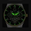 YIKAZE Business Men's Watch Waterproof Roman Hollow Calendar Quartz Watches High end Light Luxury Versatile Clock for Male Man - Image 5