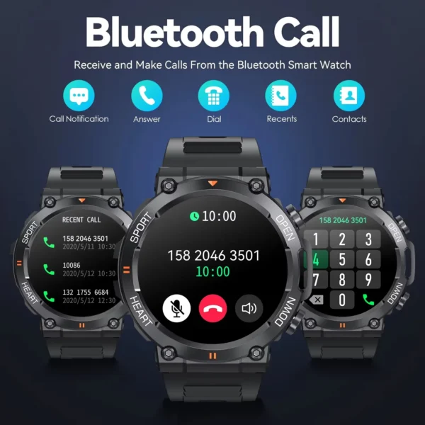 K56Pro Smart Watch 1.39 Inch HD Men Outdoor Sports Bluetooth Call Smartwatch Women Health Monitor Wristwatch Fitness Bracelet - Image 2